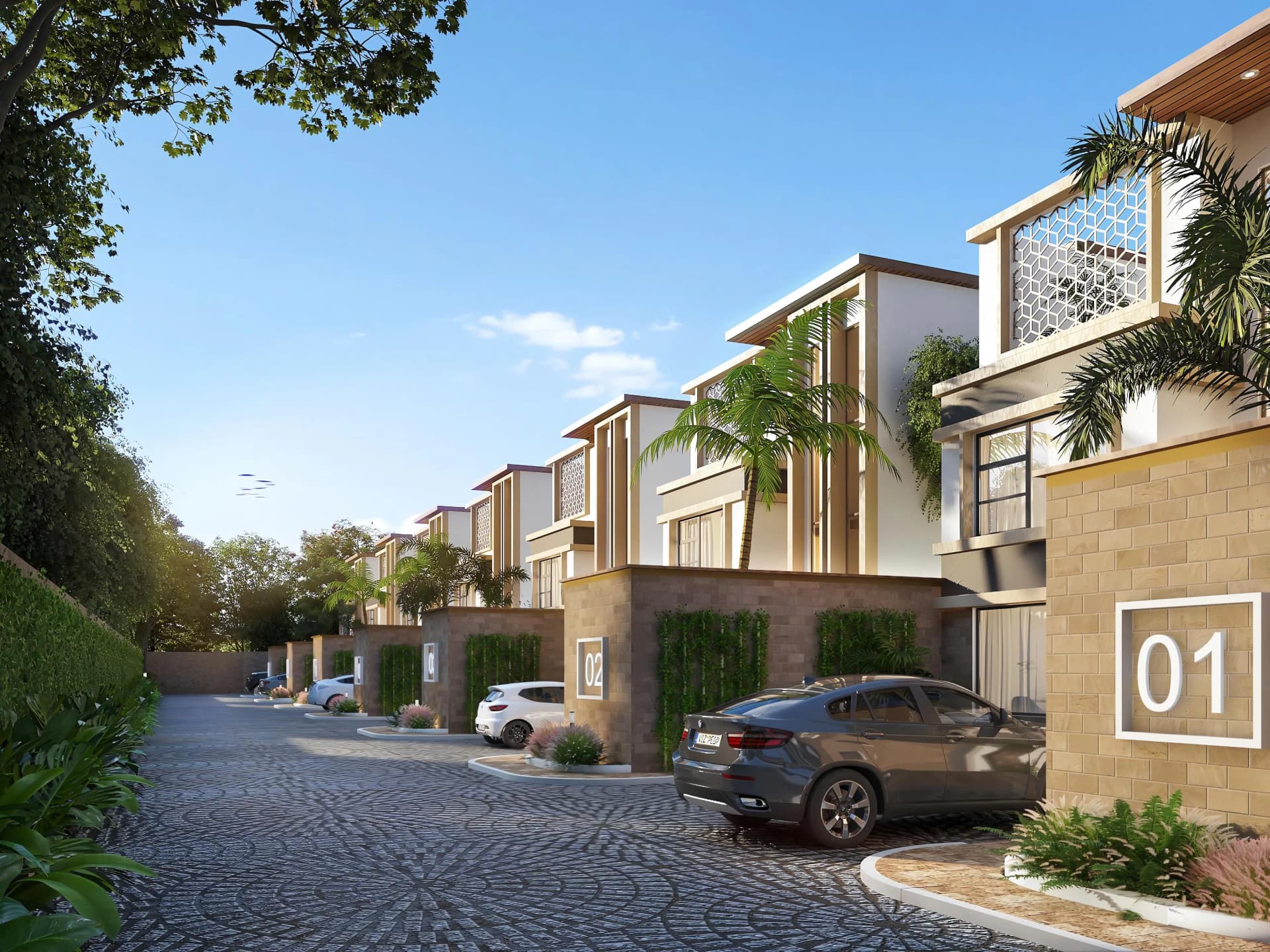 A modern, green-certified apartment building in Lavington.