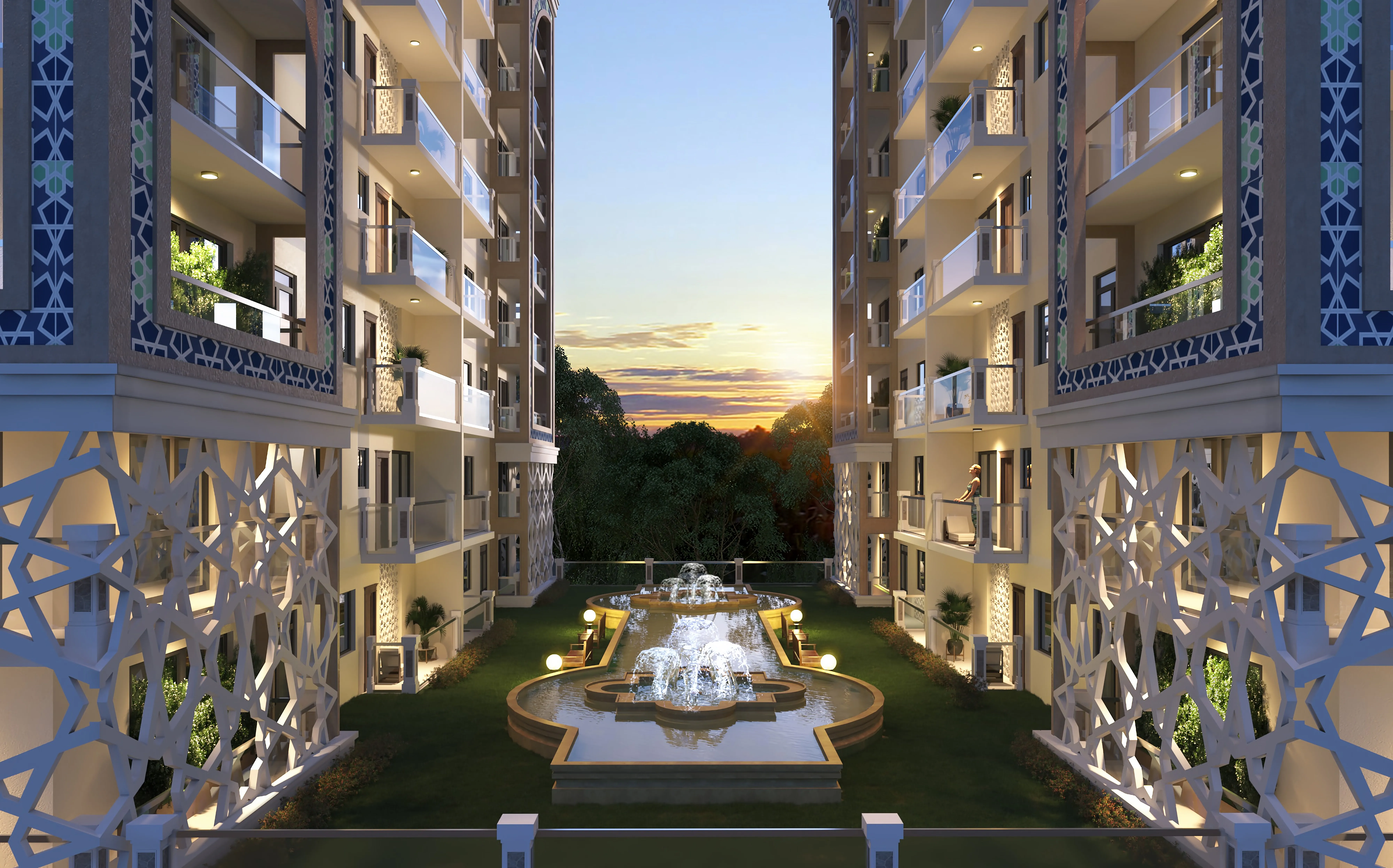 Shams Residency - Living Area